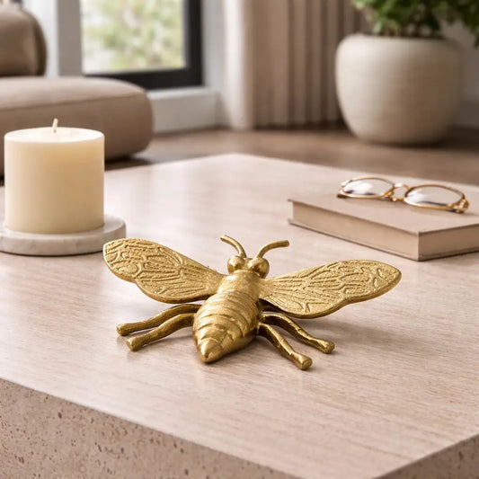 Gold Metal Decorative Solid Busy Bee