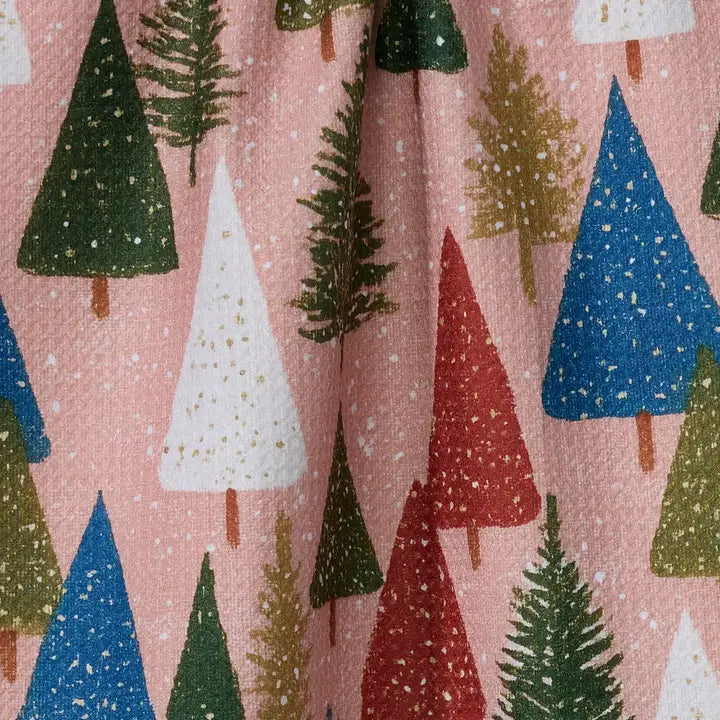 Geometry "Snowdrift Pines" Tea Towel (Pre-Order)