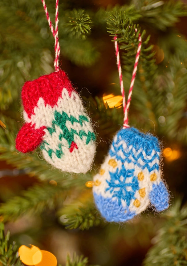 Knitted Mitten Ornament