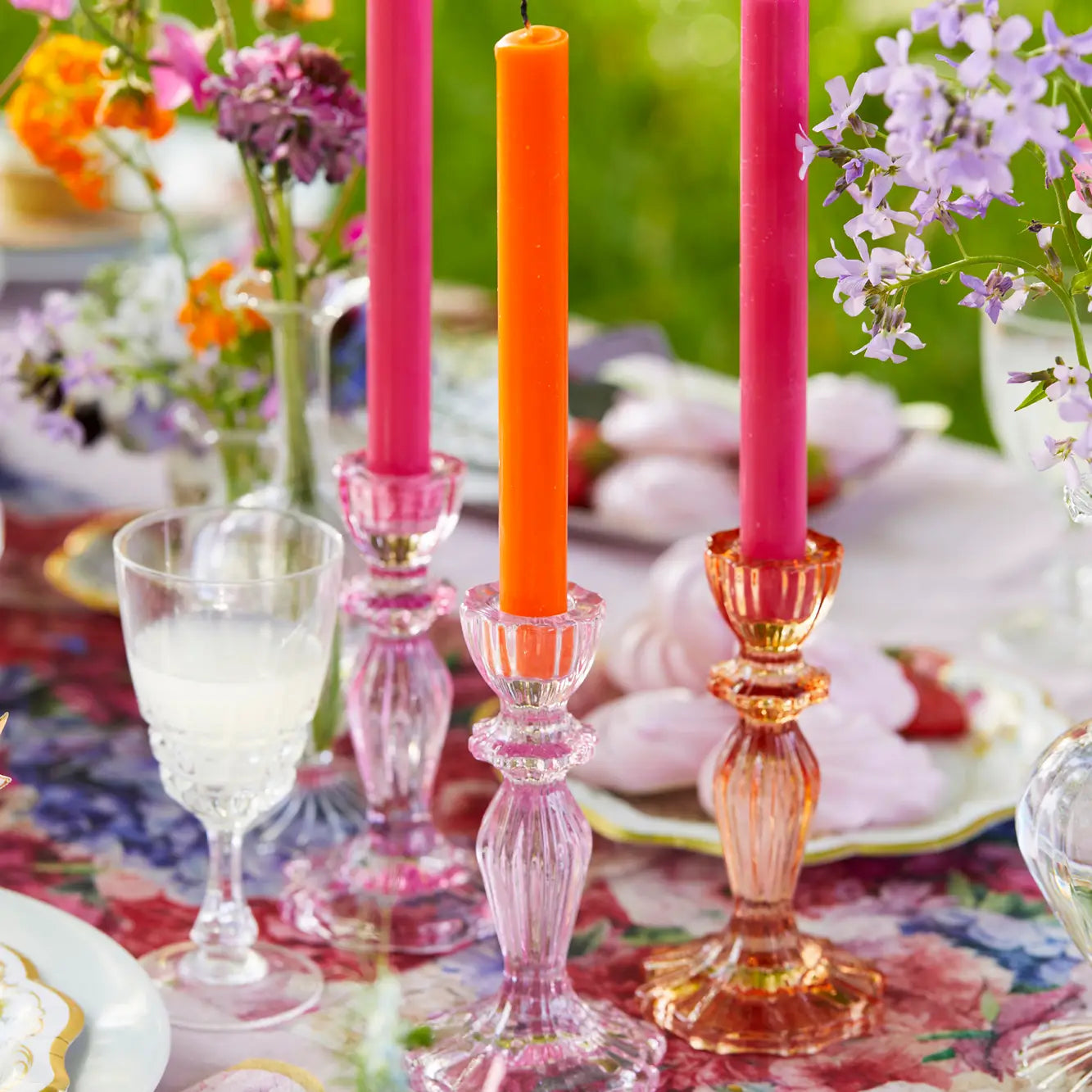 Candlestick Holder, Pink