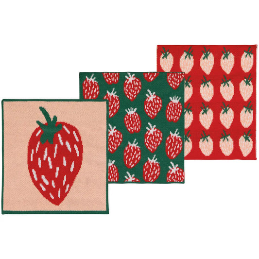 Dishcloth Set, Berry Sweet - Set of 3