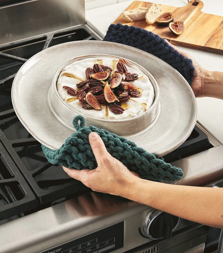 Crochet Trivet Potholder - Yellow
