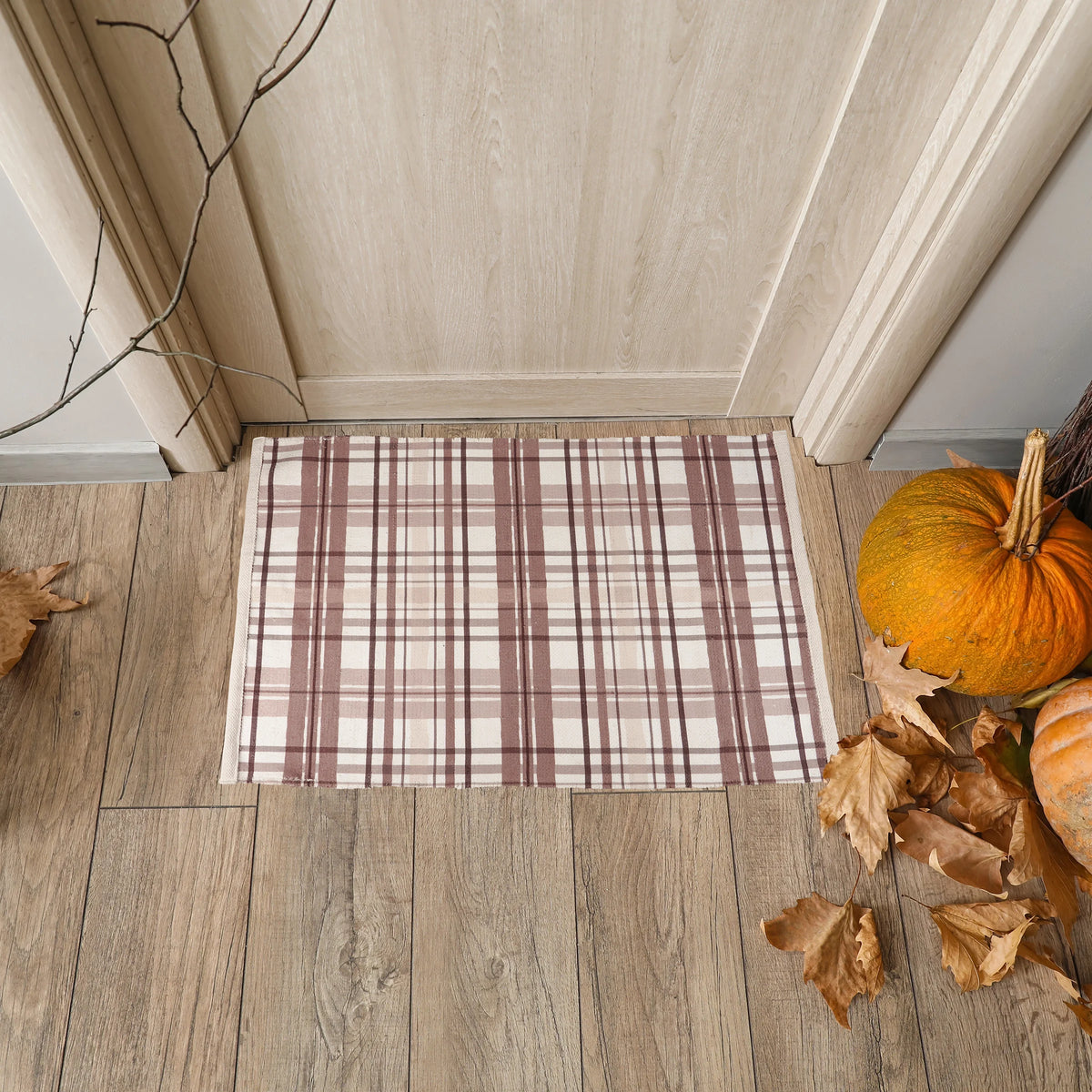 Rug, Blush Plaid
