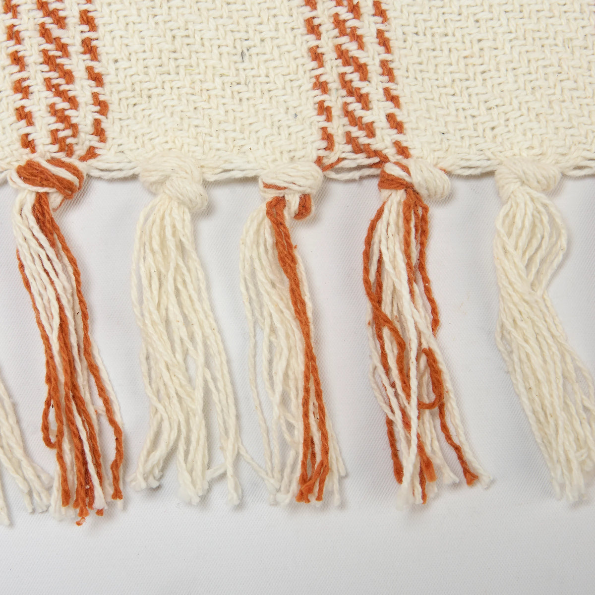 Throw, Burn Orange Plaid