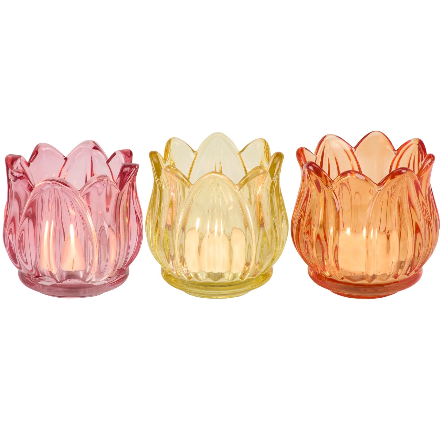 Tulip Blossom Candle Holder Set