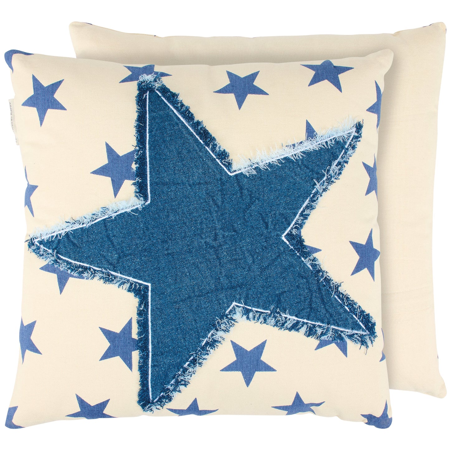Denim Star Pillow