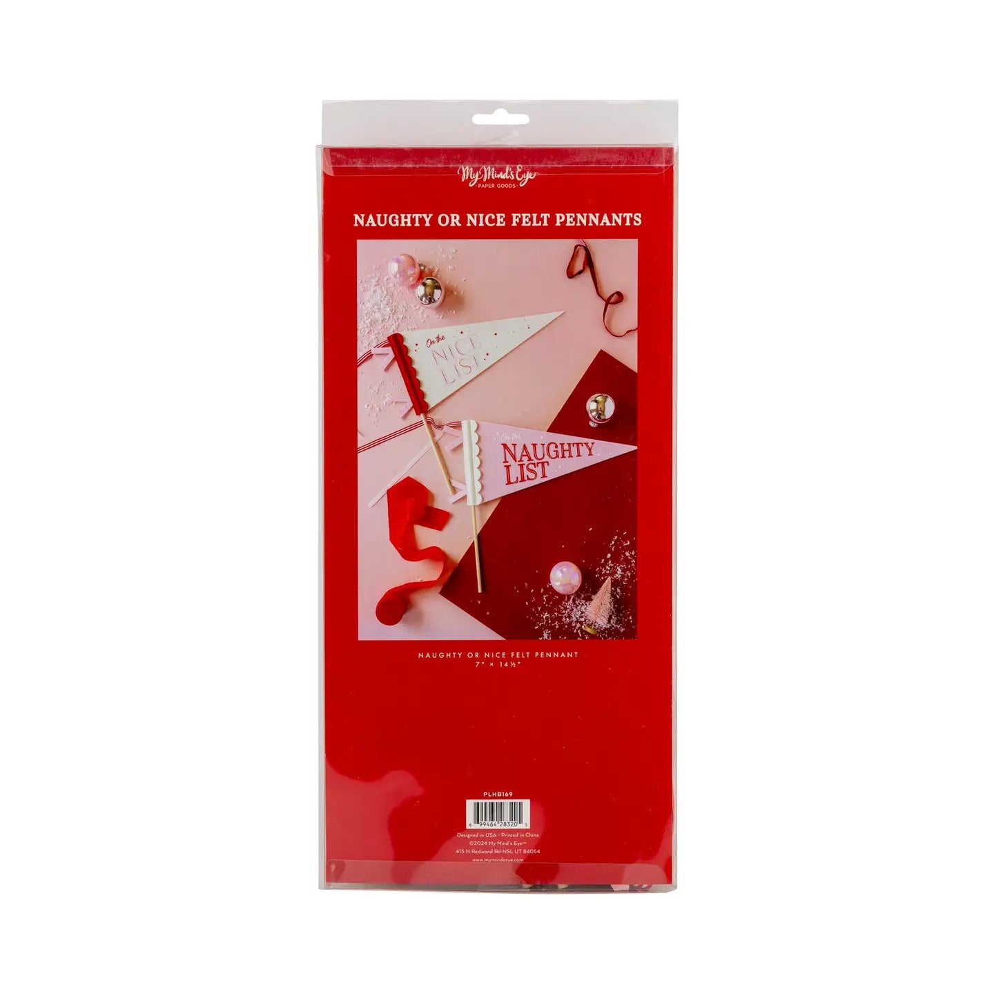 Felt Pennant Banner "Naughty or Nice"