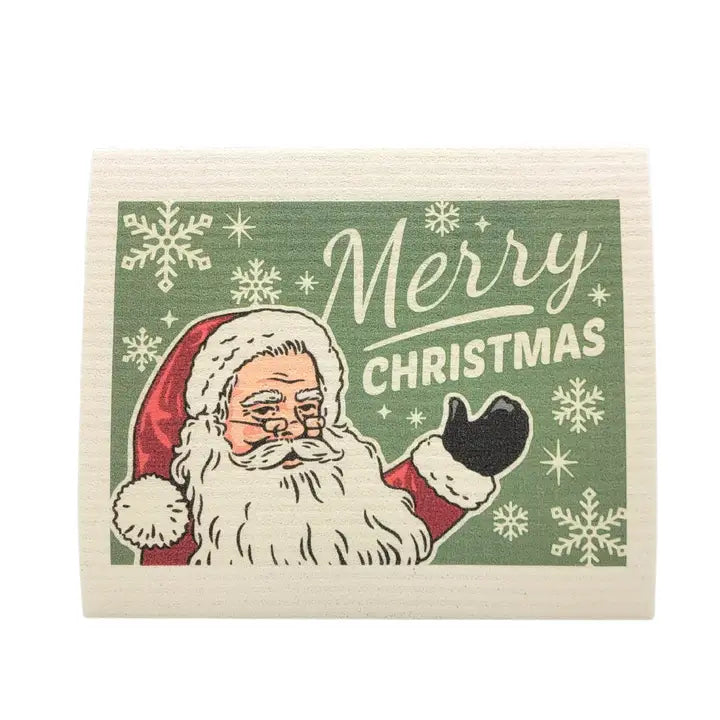 Reusable Paper Towel "Merry Christmas Santa"