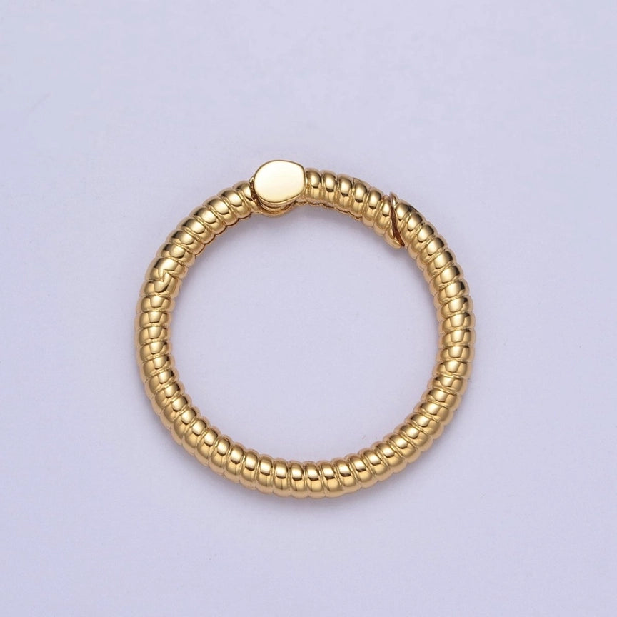Dainty Round Spring Gate Ring