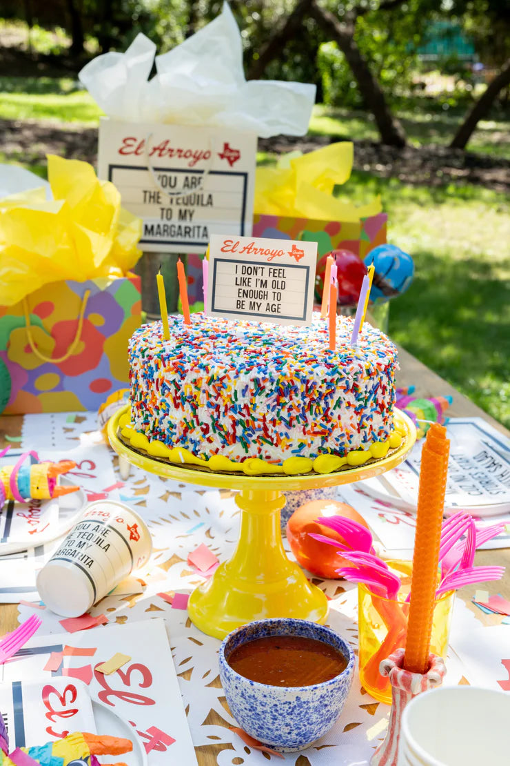 El Arroyo "Old Enough" Cake Topper Candle Set