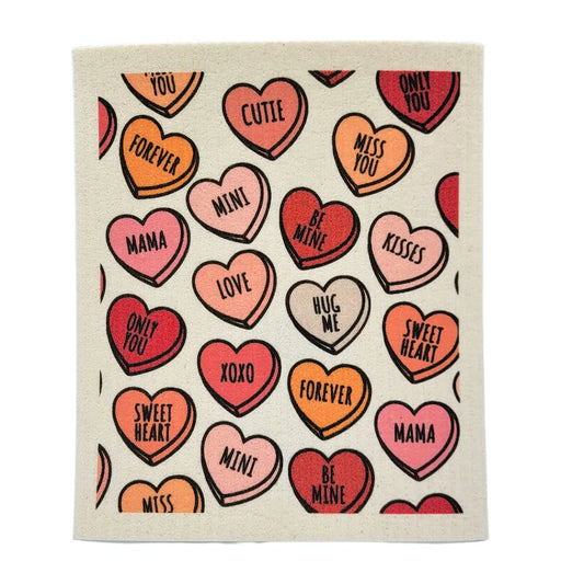 Reusable Paper Towel "Valentines Hearts"