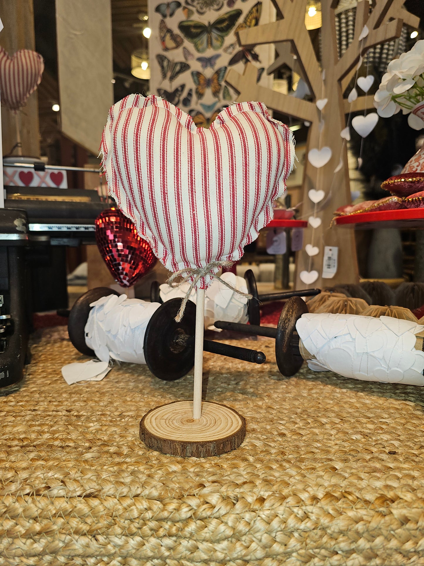 Valentine Fabric Balloon Heart