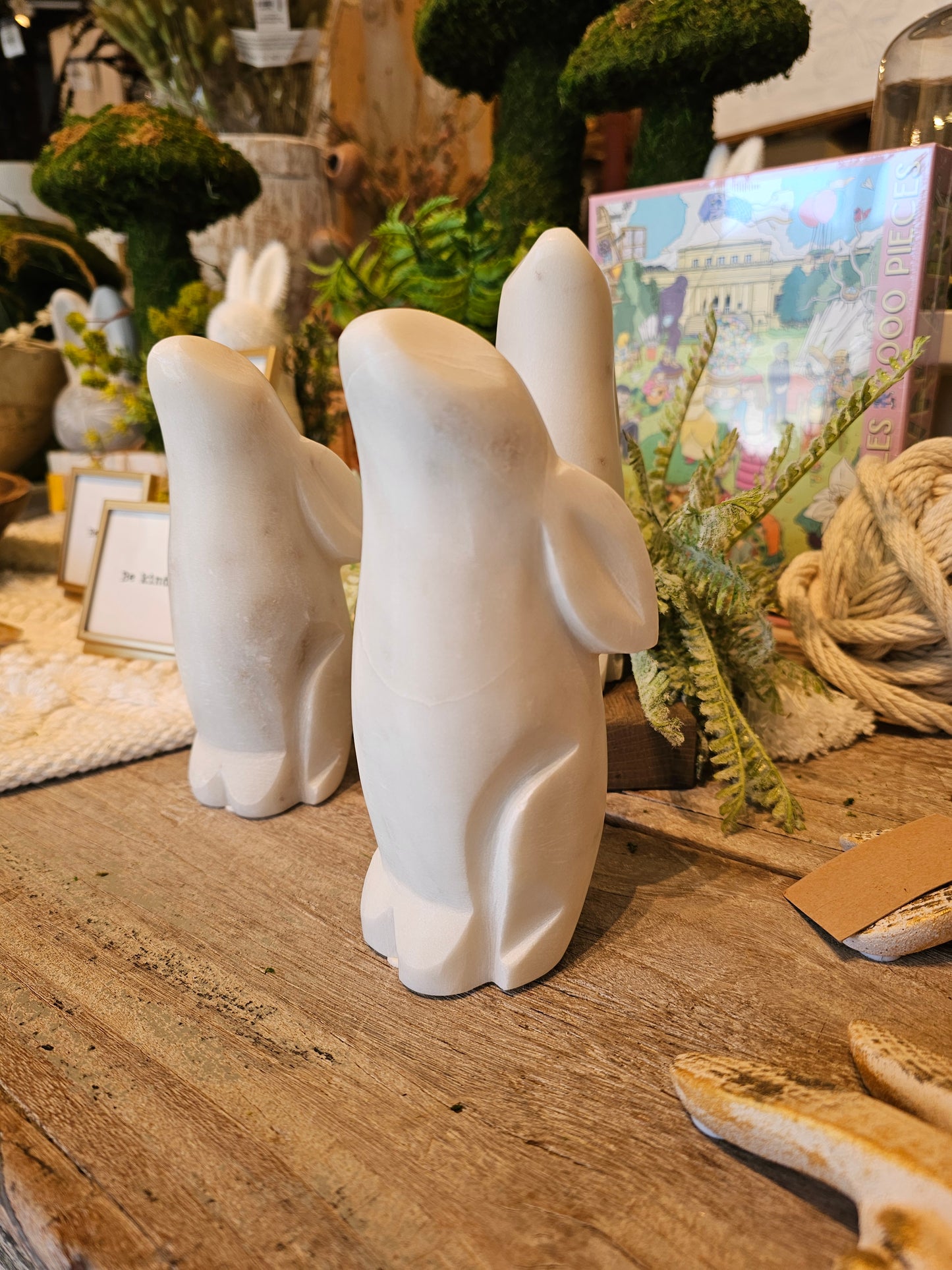Hand-Carved Marble Rabbit