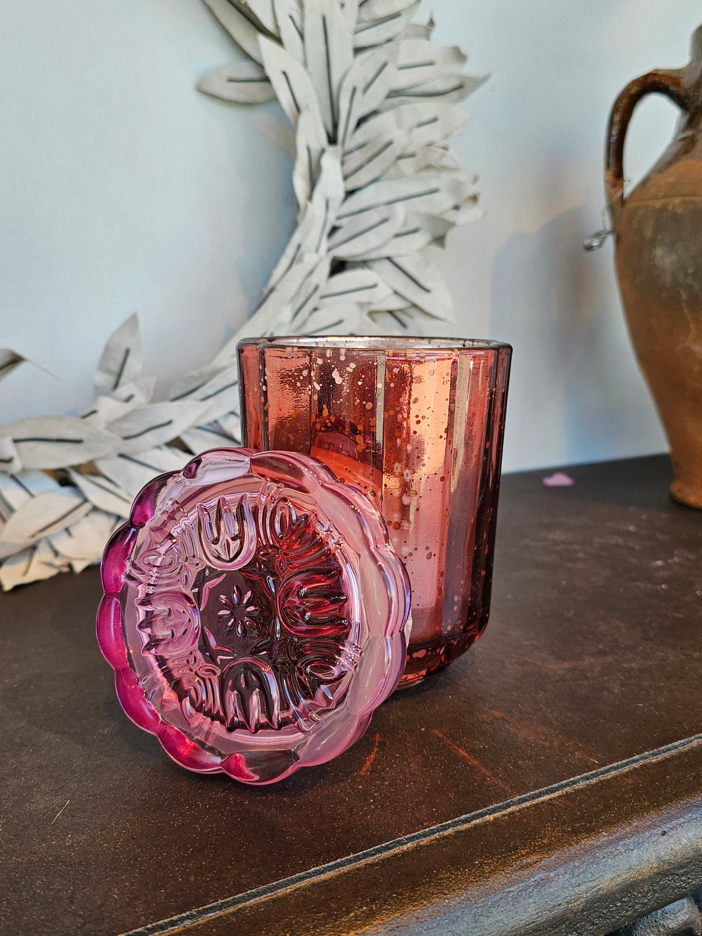 Candle, Pink Pepper Fruit Flourish Glass