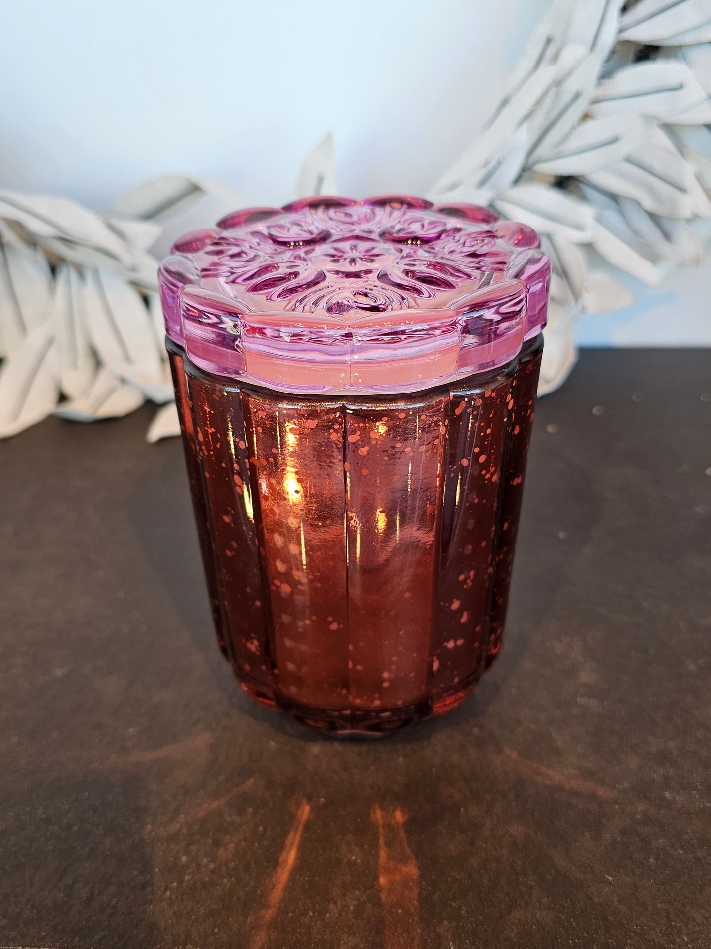 Candle, Pink Pepper Fruit Flourish Glass