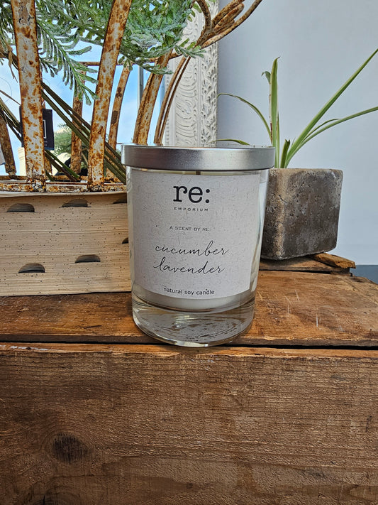 Candle, "Cucumber Lavender RE"