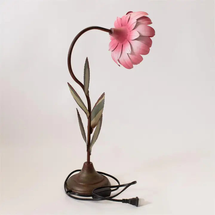 Pink Flower Table Lamp