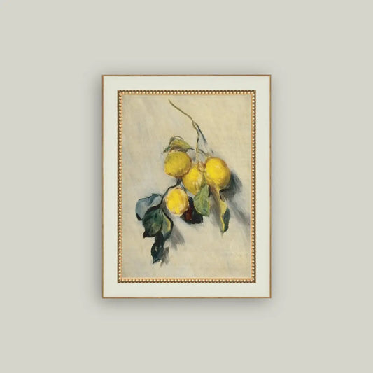 Framed Antique Inspired Art "Branch of A Lemon Tree" Monet