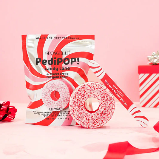 Pedipop Pedi Buffer & Nail File, Candy Cane