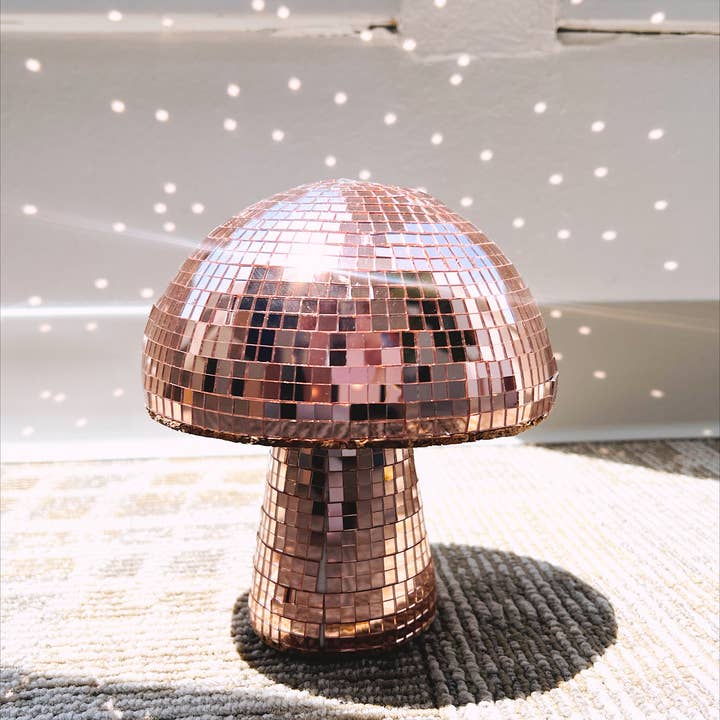 Disco Mushroom, Rose Gold Pink