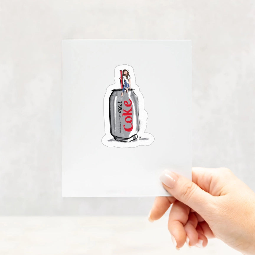 Emotional Support Diet Coke Sticker