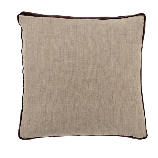 Pillow, Velvet Trim- Chocolate