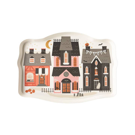 Haunted Village Bamboo Tray