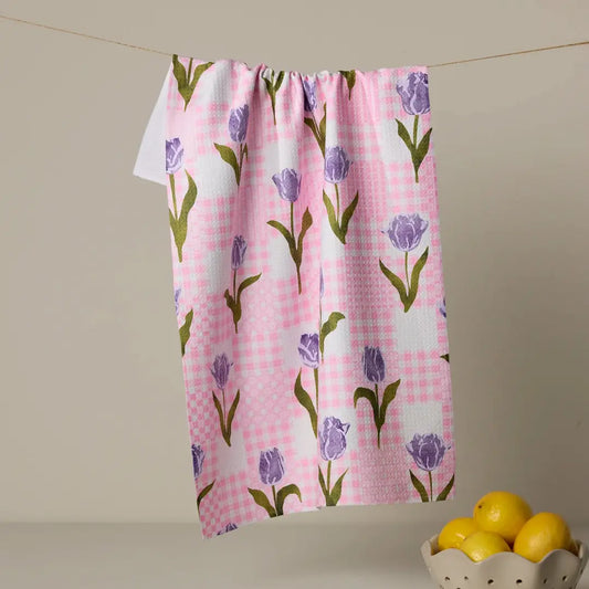 Geometry "Tulip Town" Tea Towel