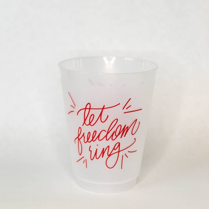 Acrylic Cup Set "Let Freedom Ring"