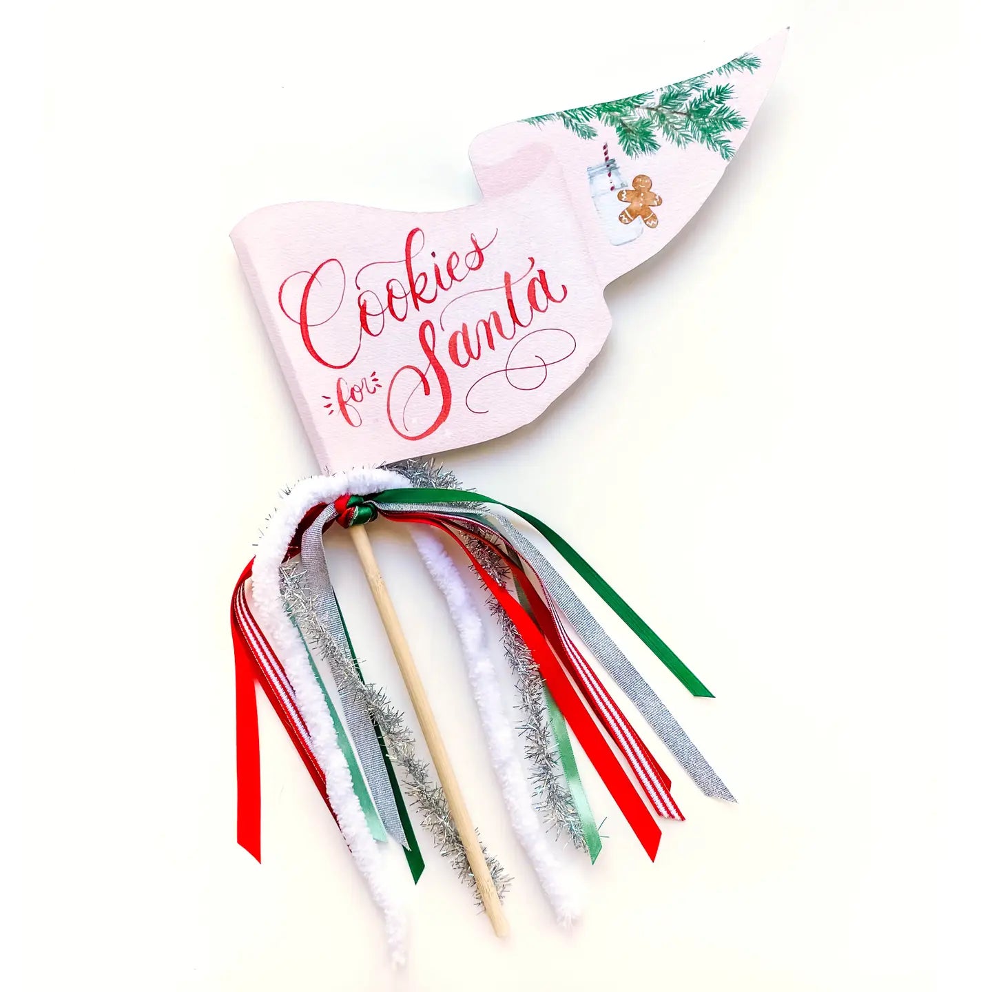 Holiday Pennant "Cookies For Santa"