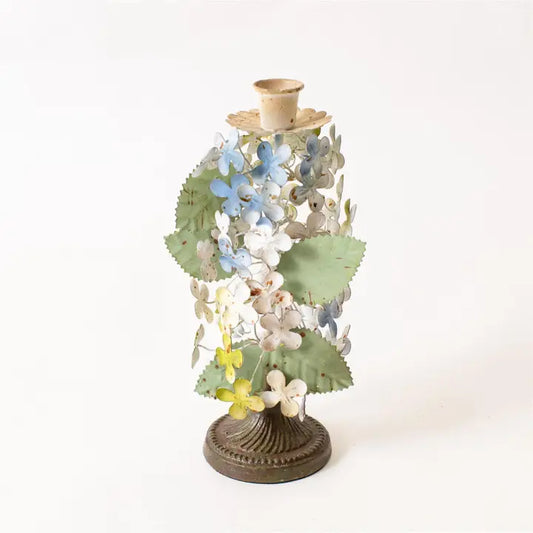 Dainty Metal Hydrangea Candle Holder