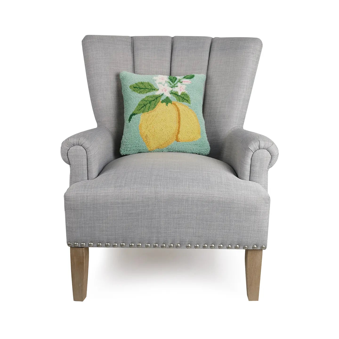 "Blue Lemons" throw pillow