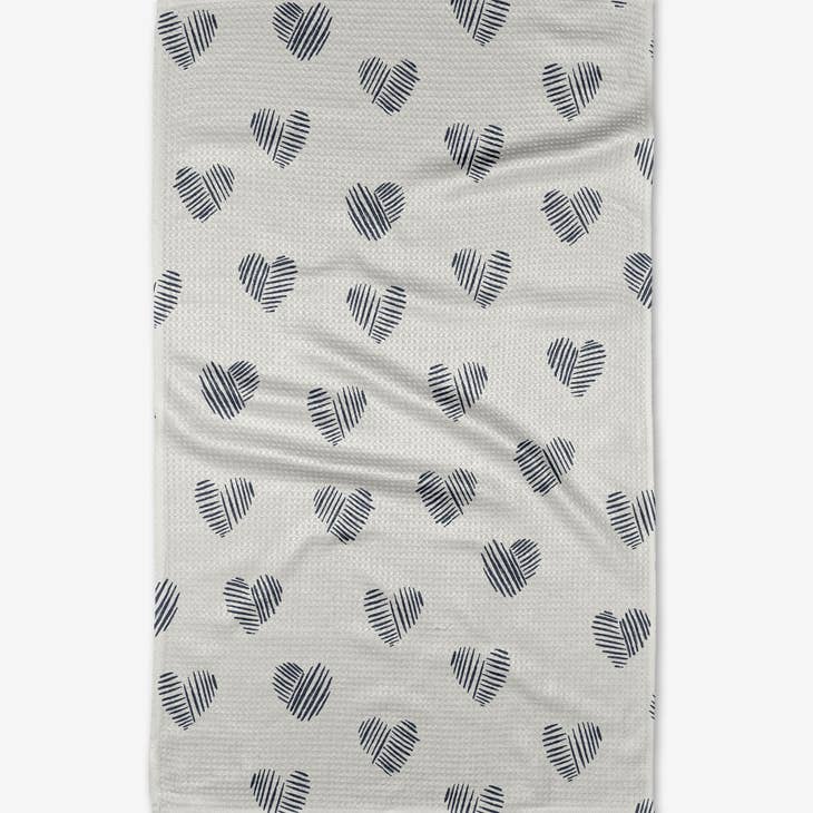 Geometry "Heartbreaker" Valentine's Tea Towel