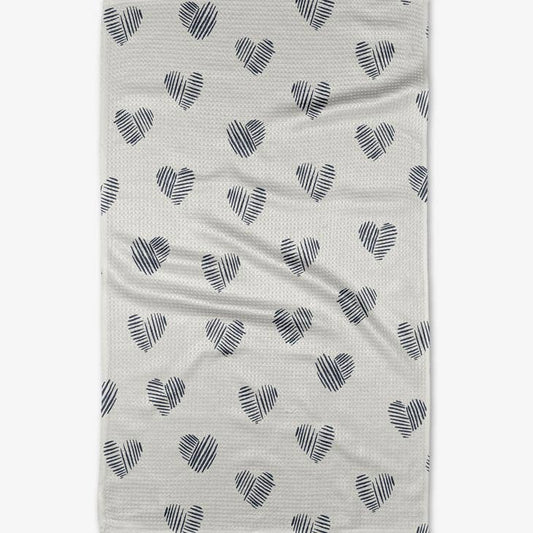 Geometry "Heartbreaker" Valentine's Tea Towel