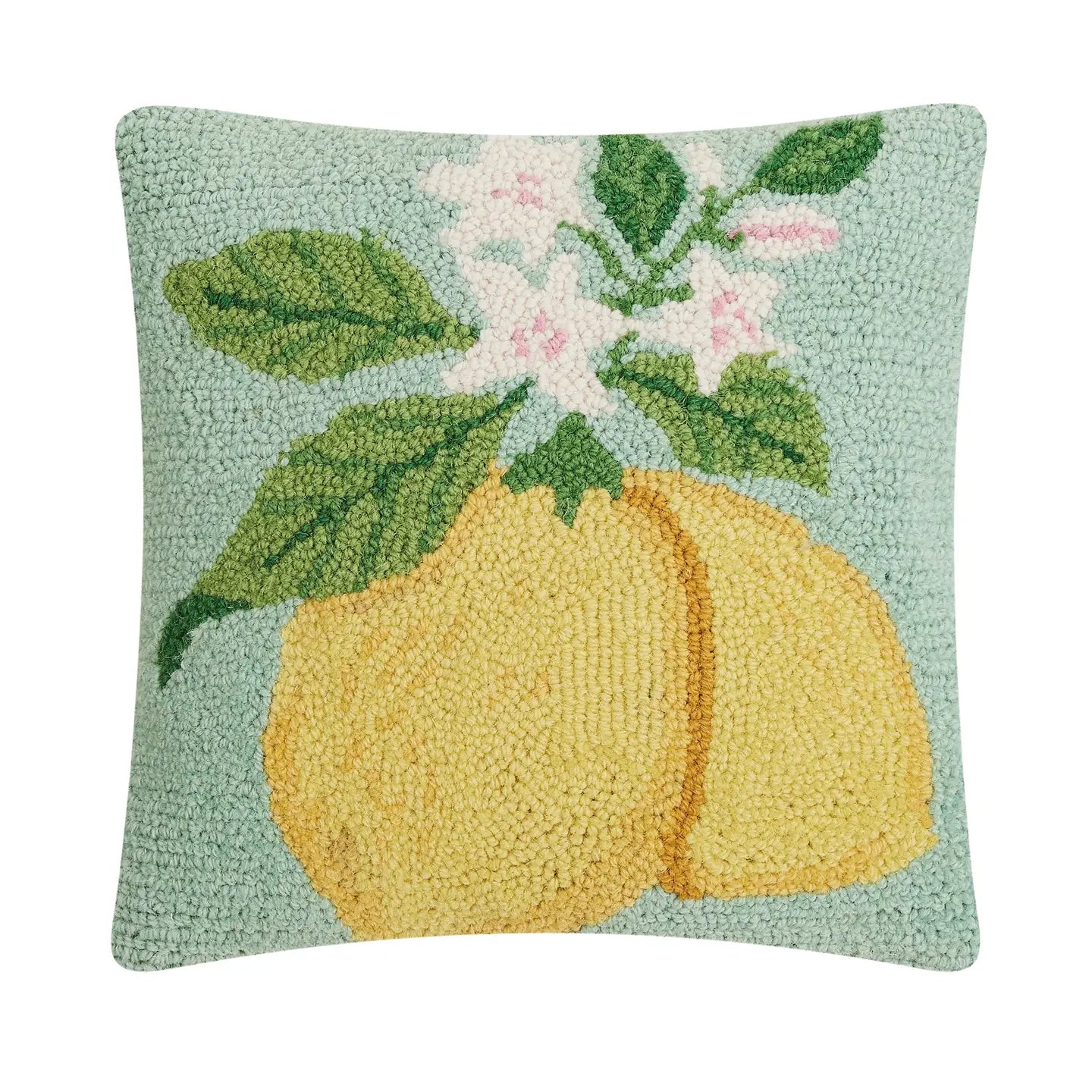 "Blue Lemons" throw pillow