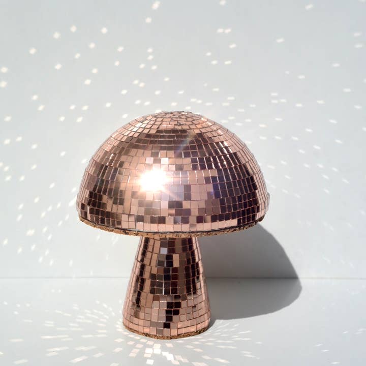 Disco Mushroom, Rose Gold Pink