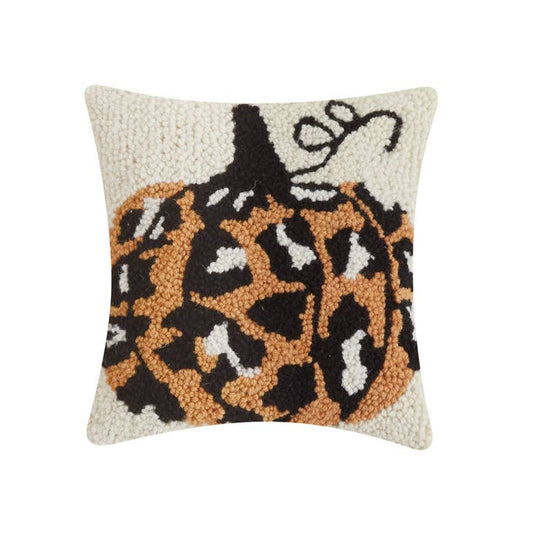 Fall-Halloween Leopard Pumpkin Hook Pillow