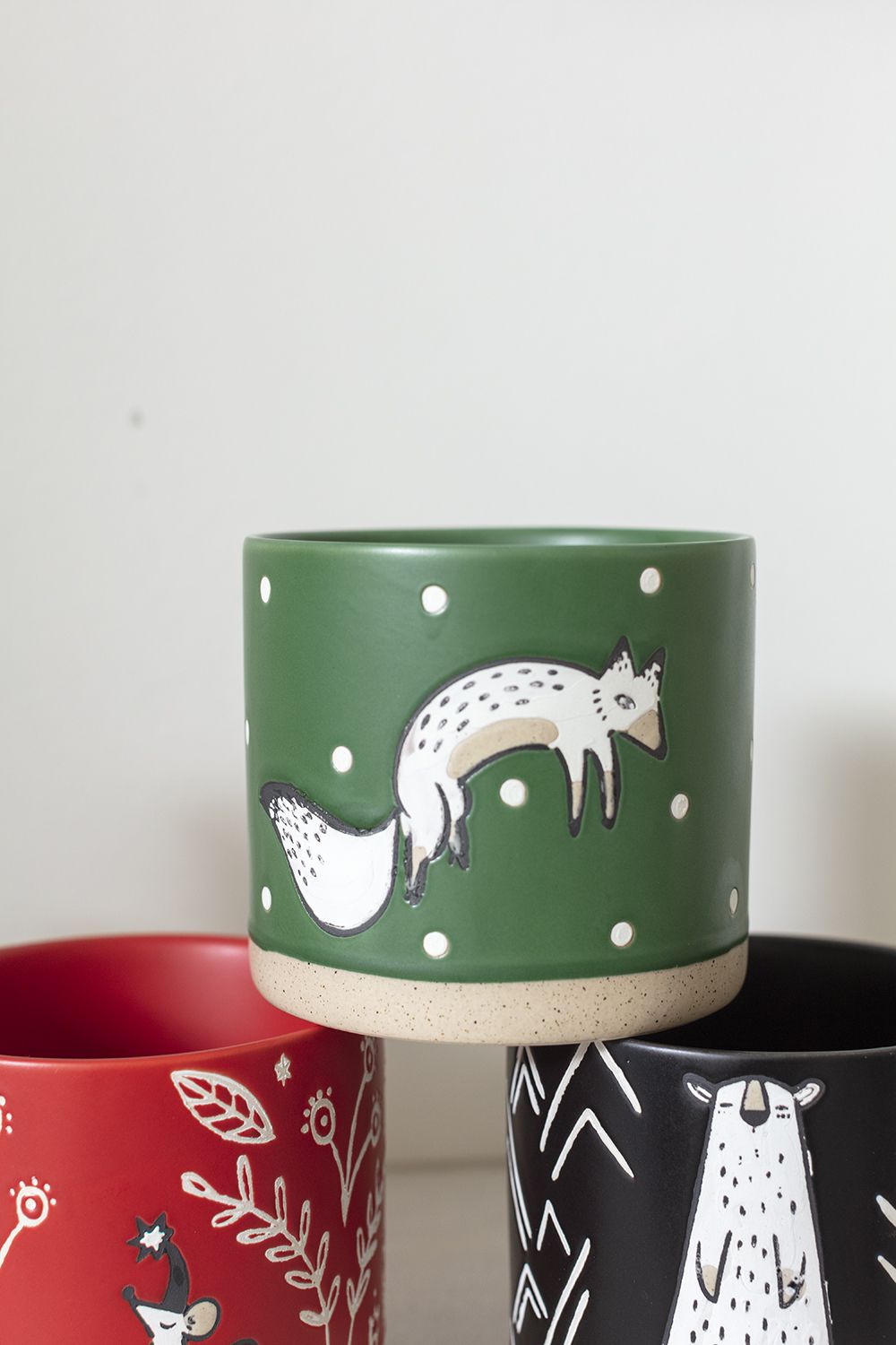 Holiday Pot, "Arwen the Fox"