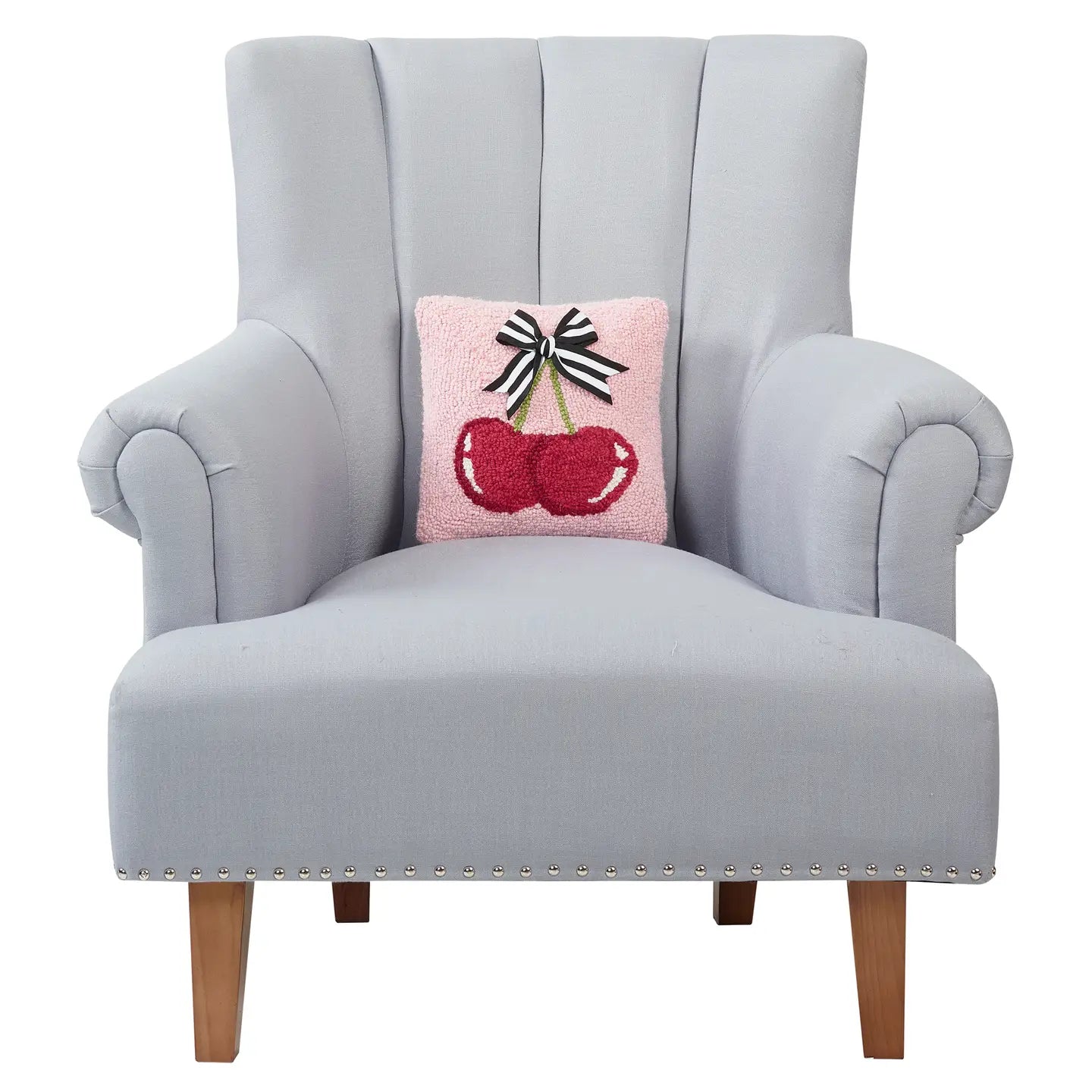 Cherries with Bow, Hook Pillow