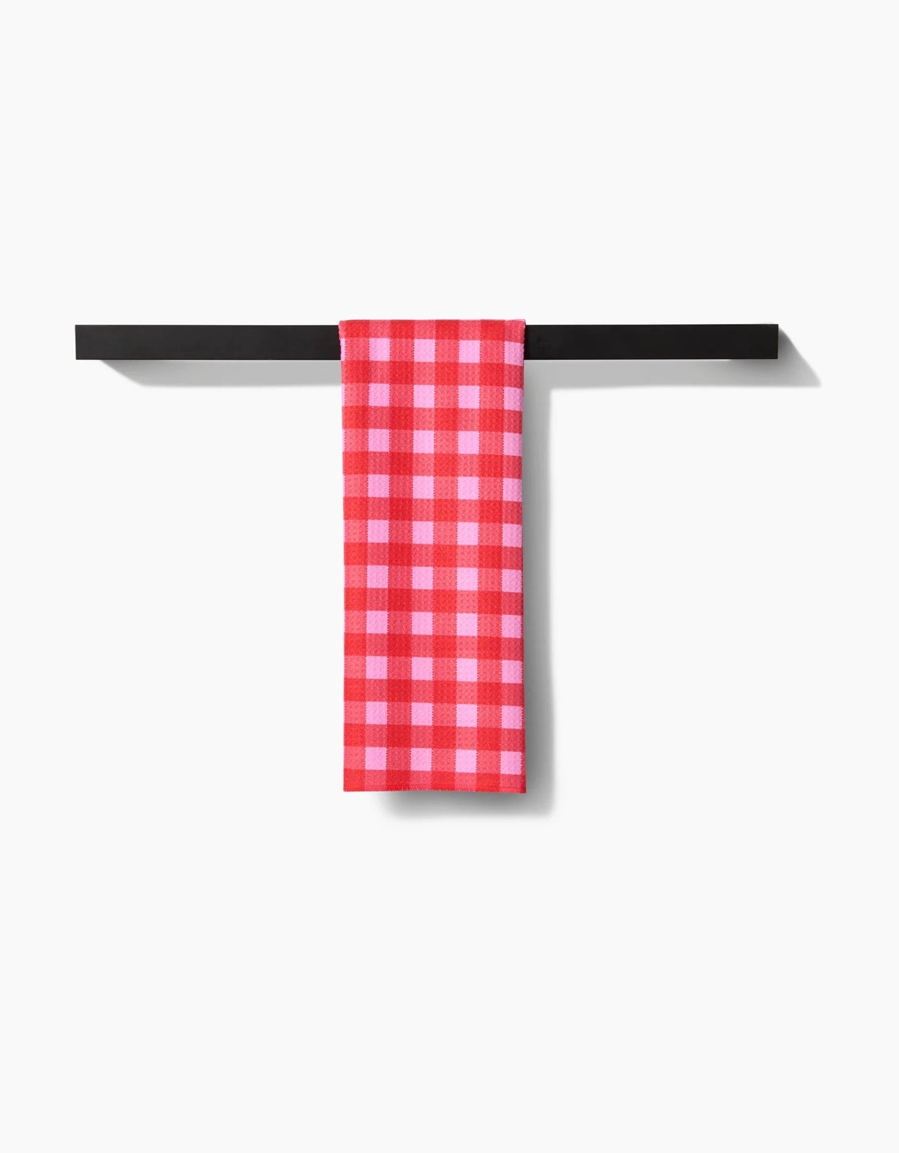 Geometry "Cherry Gingham" Tea Towel