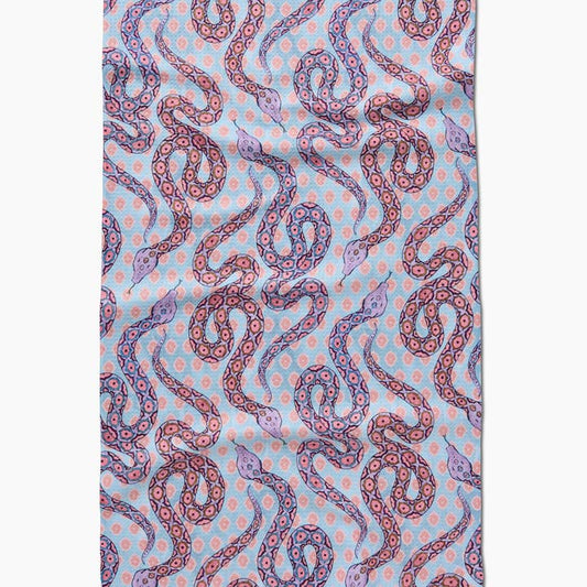 Geometry "Ophidia" Tea Towel