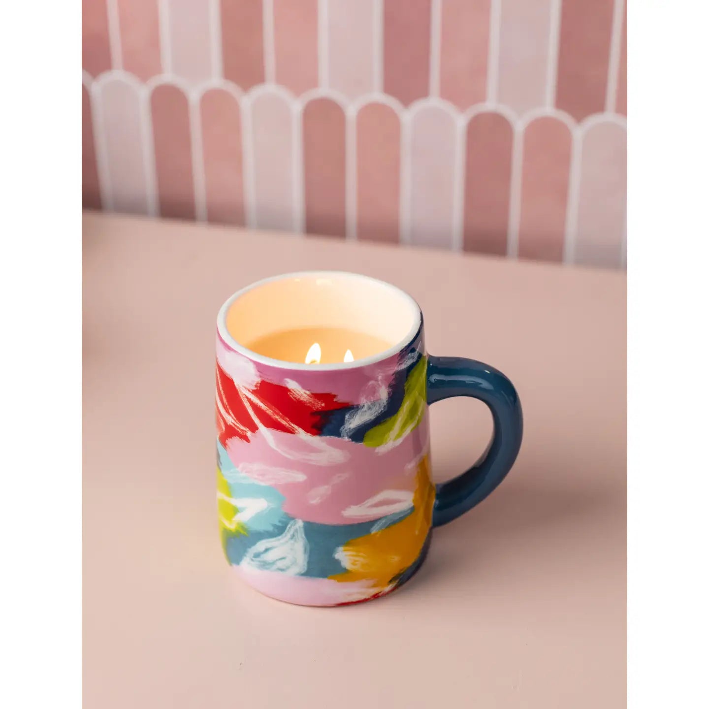Candle, Sweet Grace in Color Patch Paint Mug #055