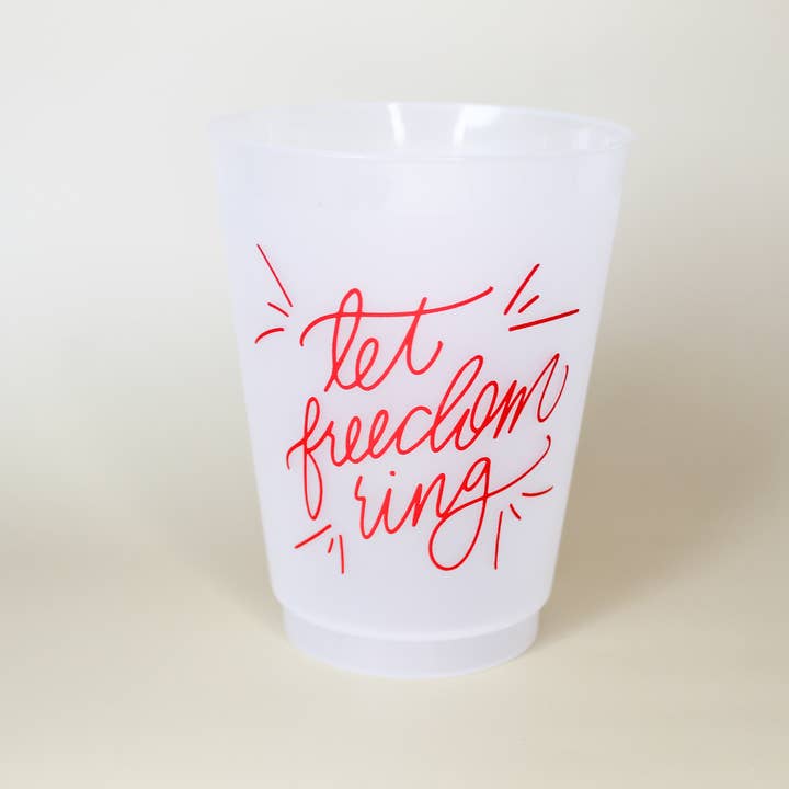 Acrylic Cup Set "Let Freedom Ring"