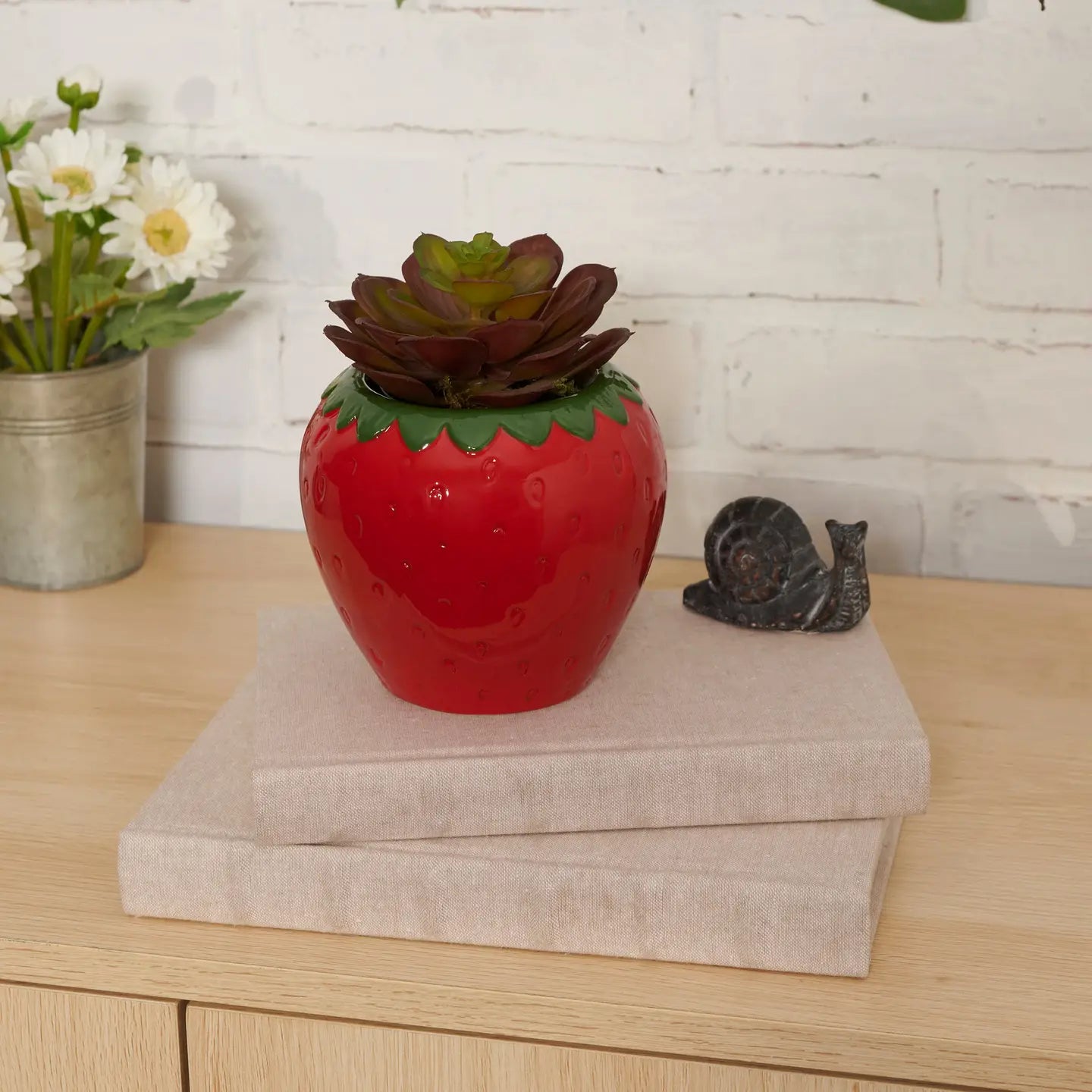 Strawberry, Planter Pot,