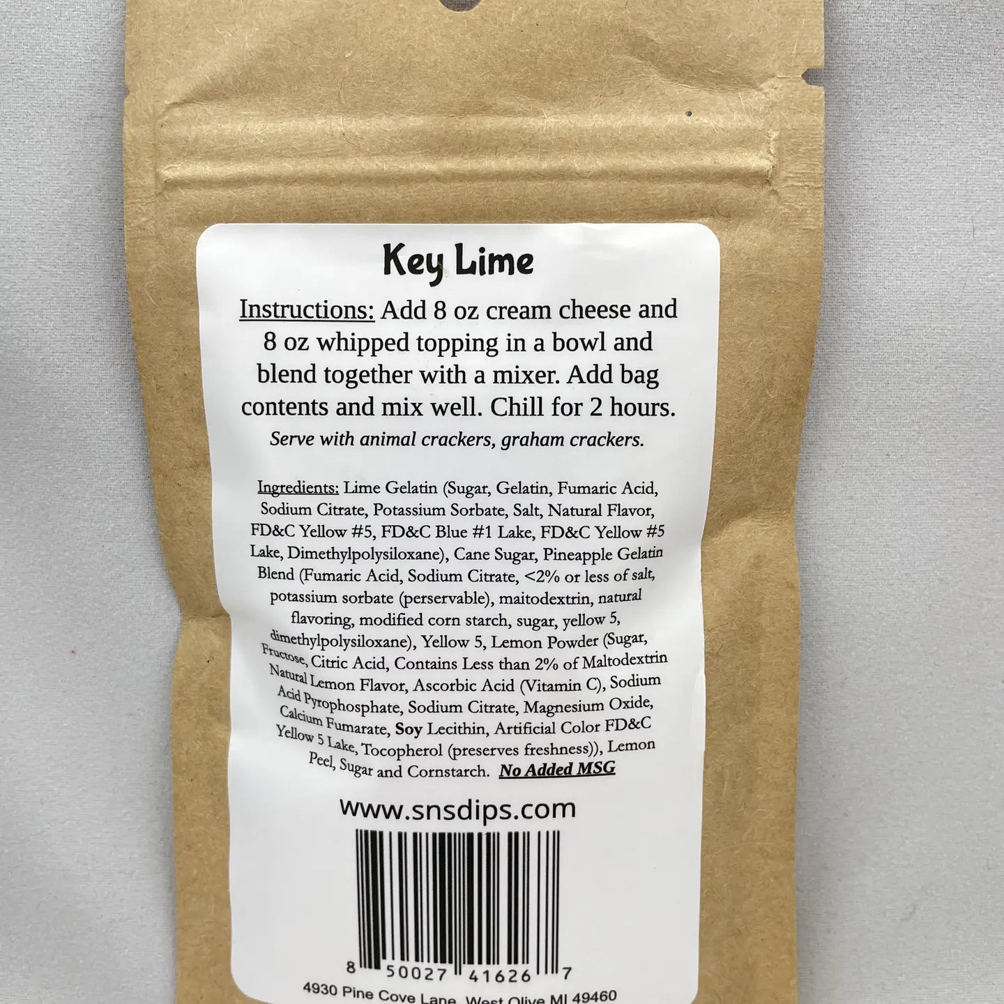 Dip Mix, Key Lime