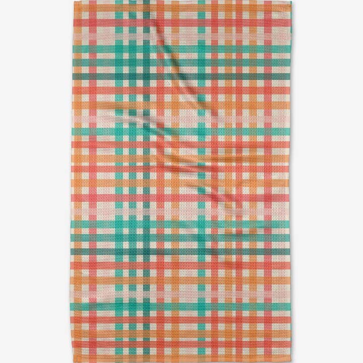 Geometry "Pick Me Gingham" Tea Towel