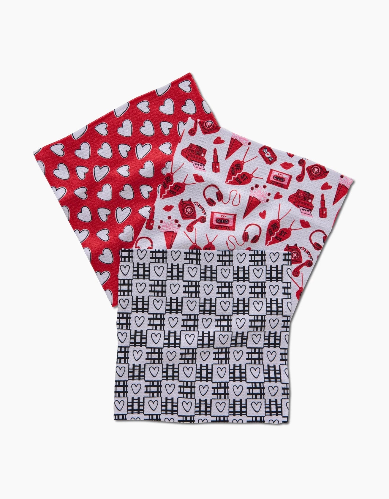 Geometry Valentine's "Classic Loving" Dishcloth Set