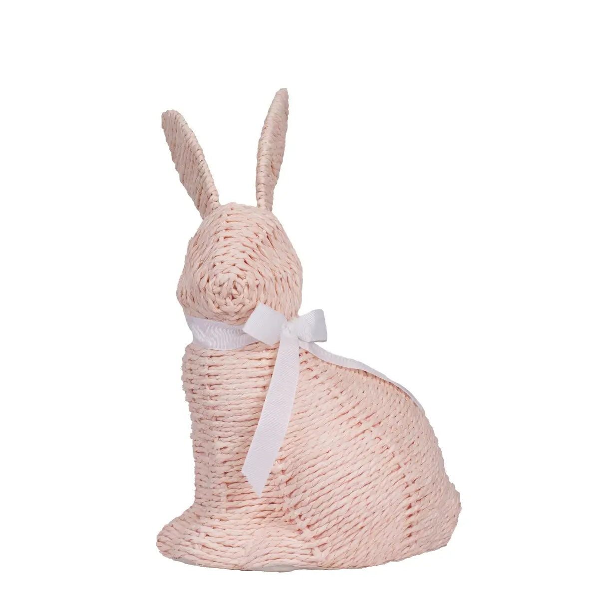 Pink Woven Bunny