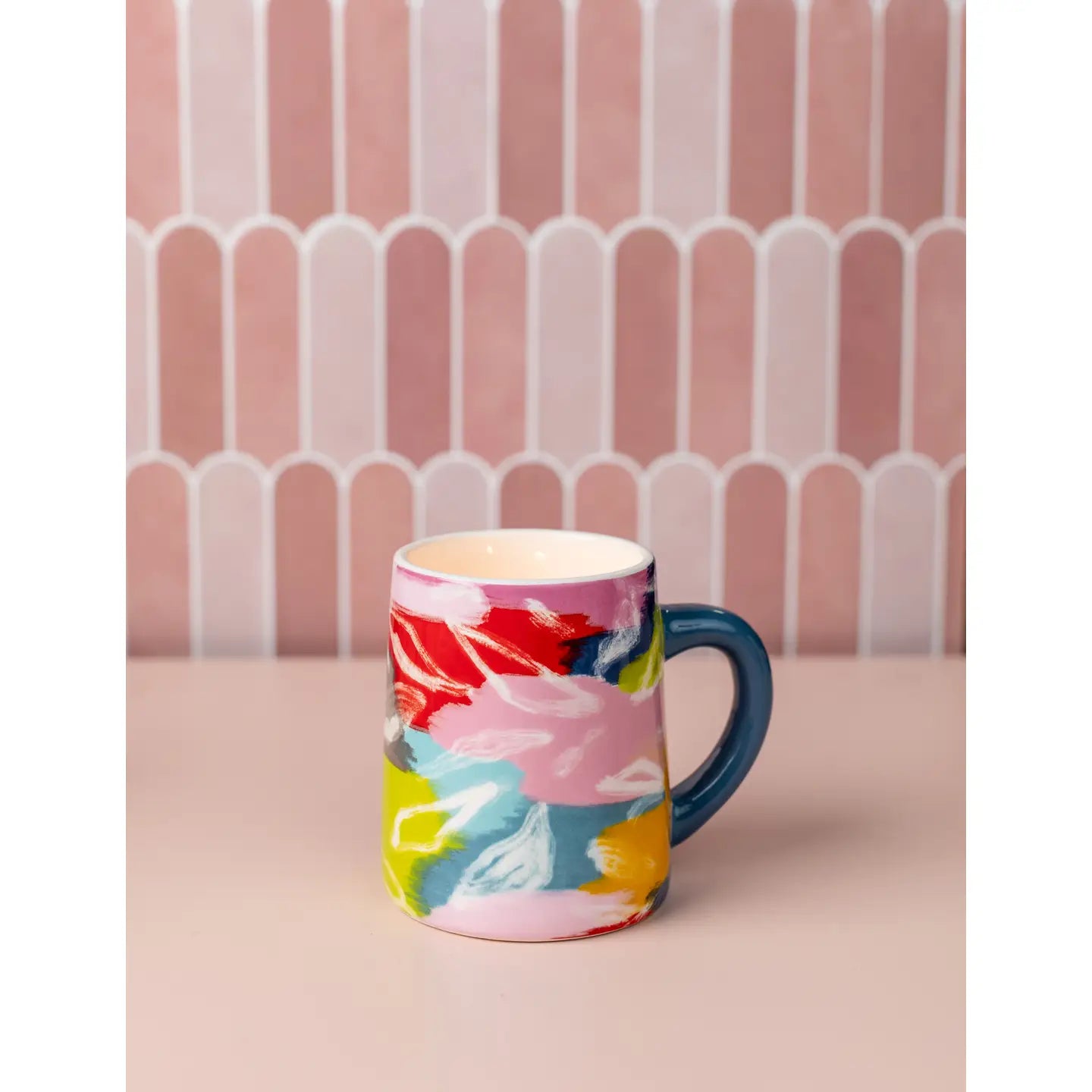 Candle, Sweet Grace in Color Patch Paint Mug #055