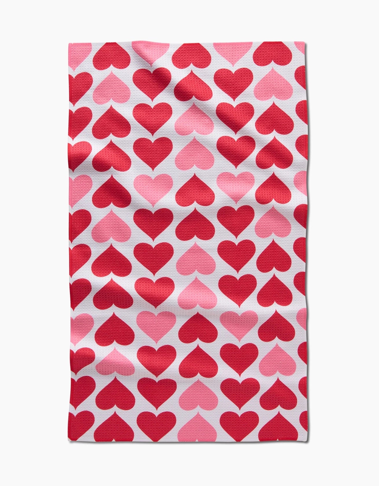 Geometry "Blushing Hearts"  Valentine's Tea Towel